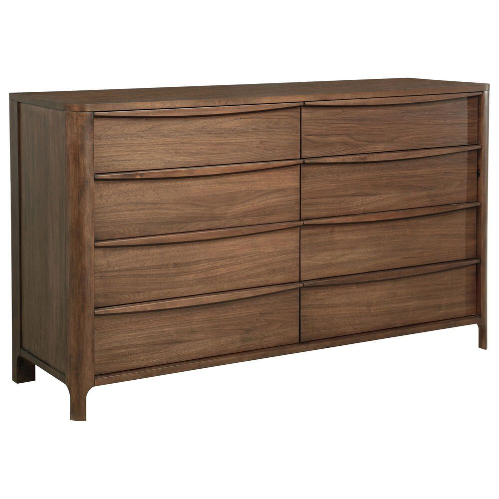 37B Maderia 8 Drawer Dresser and Mirror in Walnut, , large