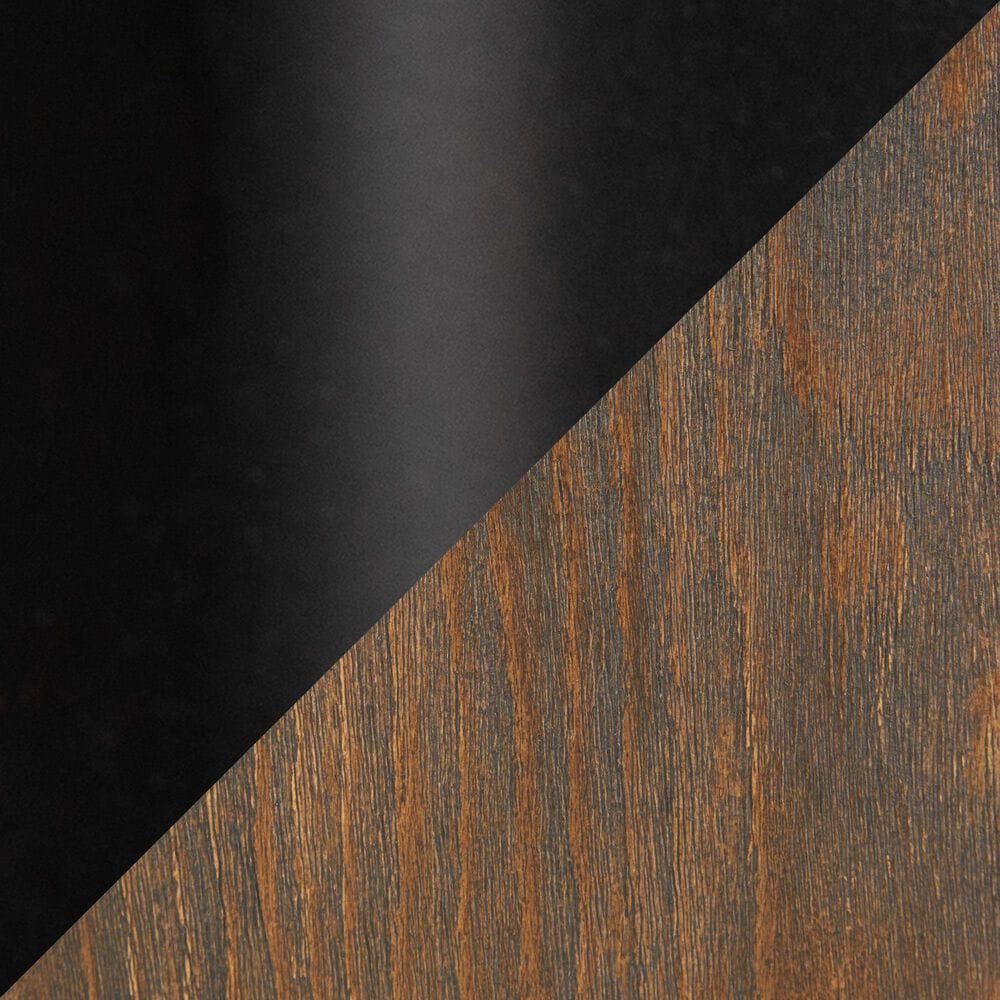 Lumisource Riley Office Chair in Black and Dark Walnut, , large