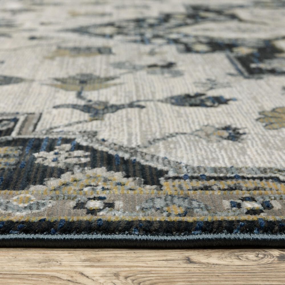 Oriental Weavers Keira Blue and Grey 9&#39;10&quot; x 12&#39;10&quot; Area Rug, , large