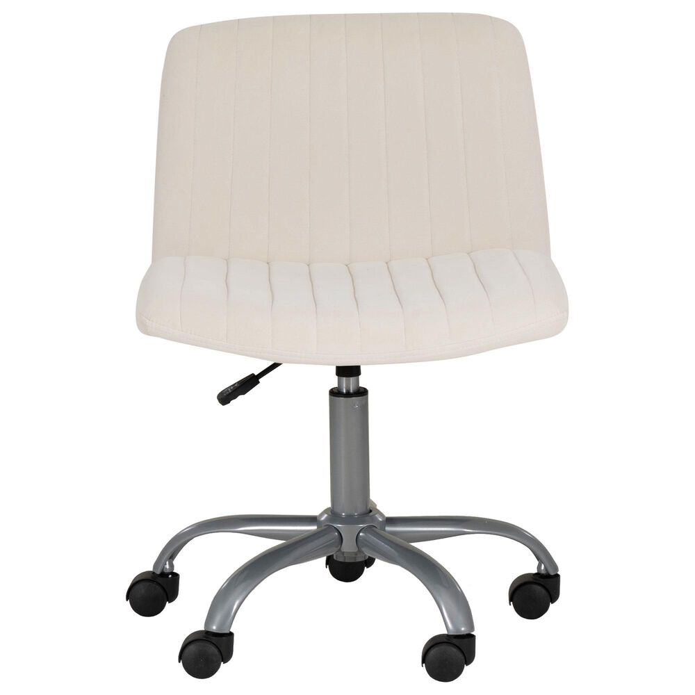Linon Home Decor Stratton Office Chair in Off White, , large