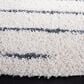Safavieh Venus Shag VNS604B 5"3" Round Ivory and Dark Grey Area Rug, , large