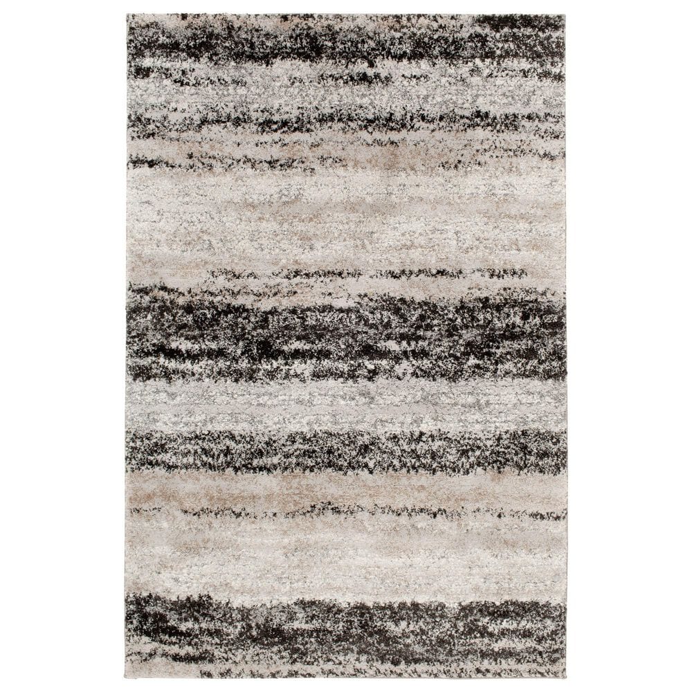 Central Oriental Structures Torrent Mount Kineo 5" x 7"6" Metal and Multicolor Area Rug, , large