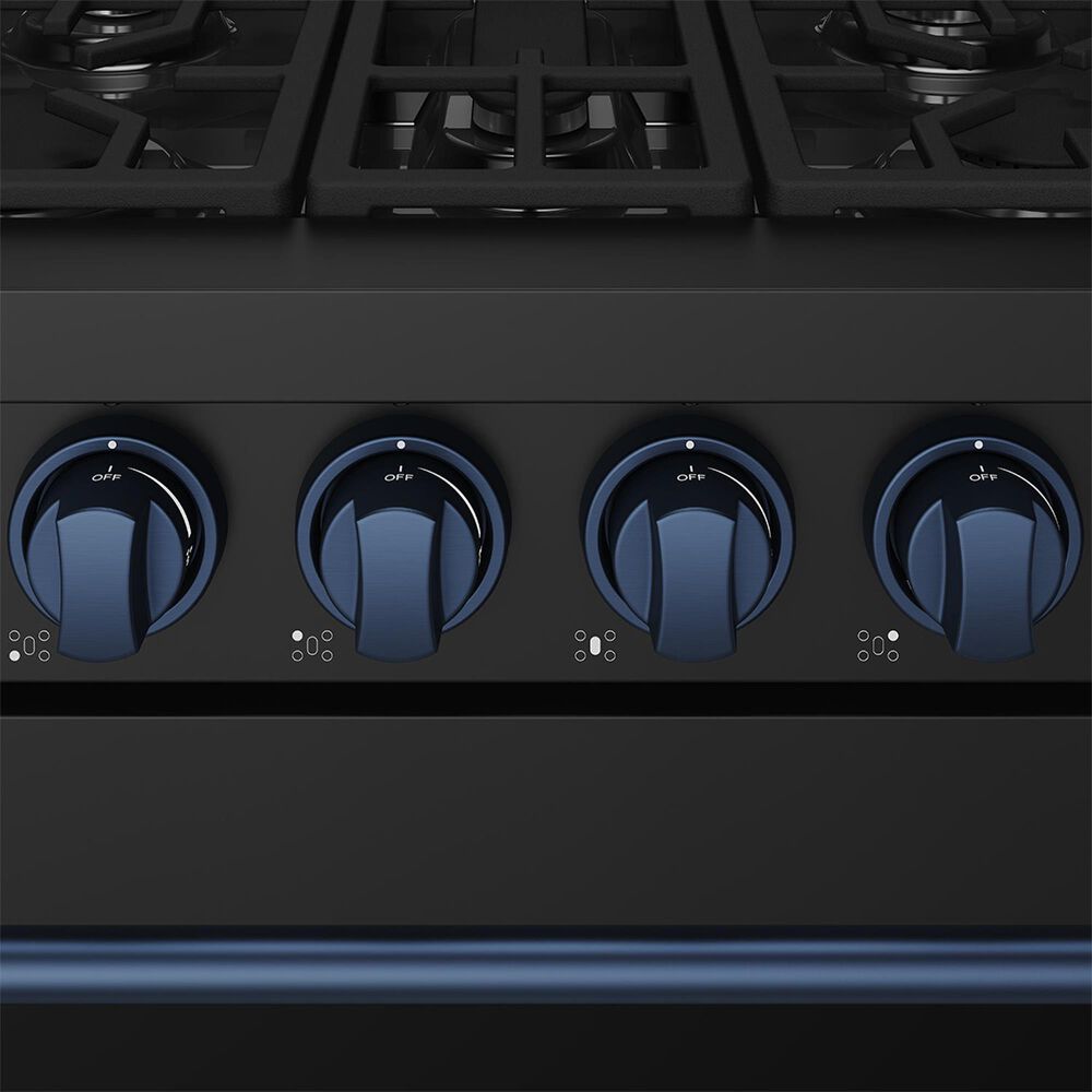 Thor Kitchen Gordon Ramsay 4.6 Cu. Ft. Professional Gas Range with Blue Handle Kit in Black, , large