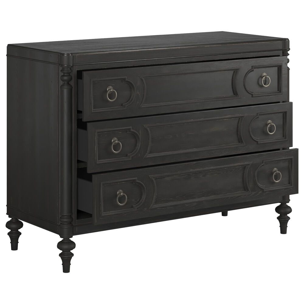 Vantage Atrium 3-Drawer Bachelor Chest in Hand Rubbed Black, , large