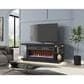 Ironleaf Riviera Media Console with 42" Fireplace Insert in Black, , large