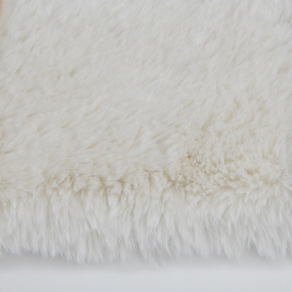 Central Oriental Ultimate Angora White 5' x 7' Area Rug, , large
