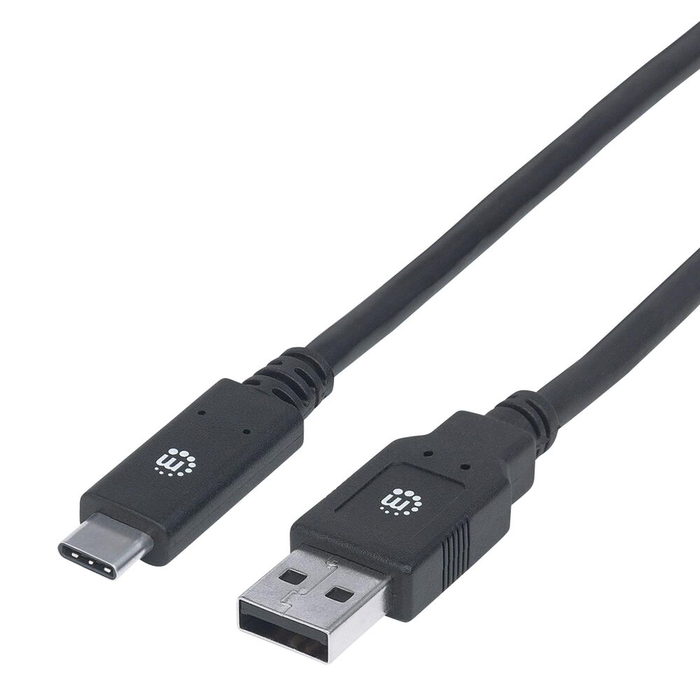 Manhattan 6&#39; USB 3.2 Gen 1, Type-A Male to Type-C Male, 5 Gbps in Black, , large