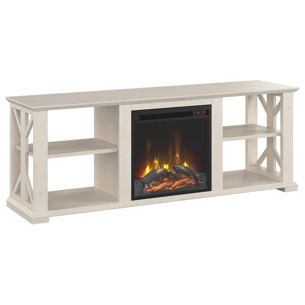 Bush Homestead 2Piece Entertainment Center with Fireplace Insert in