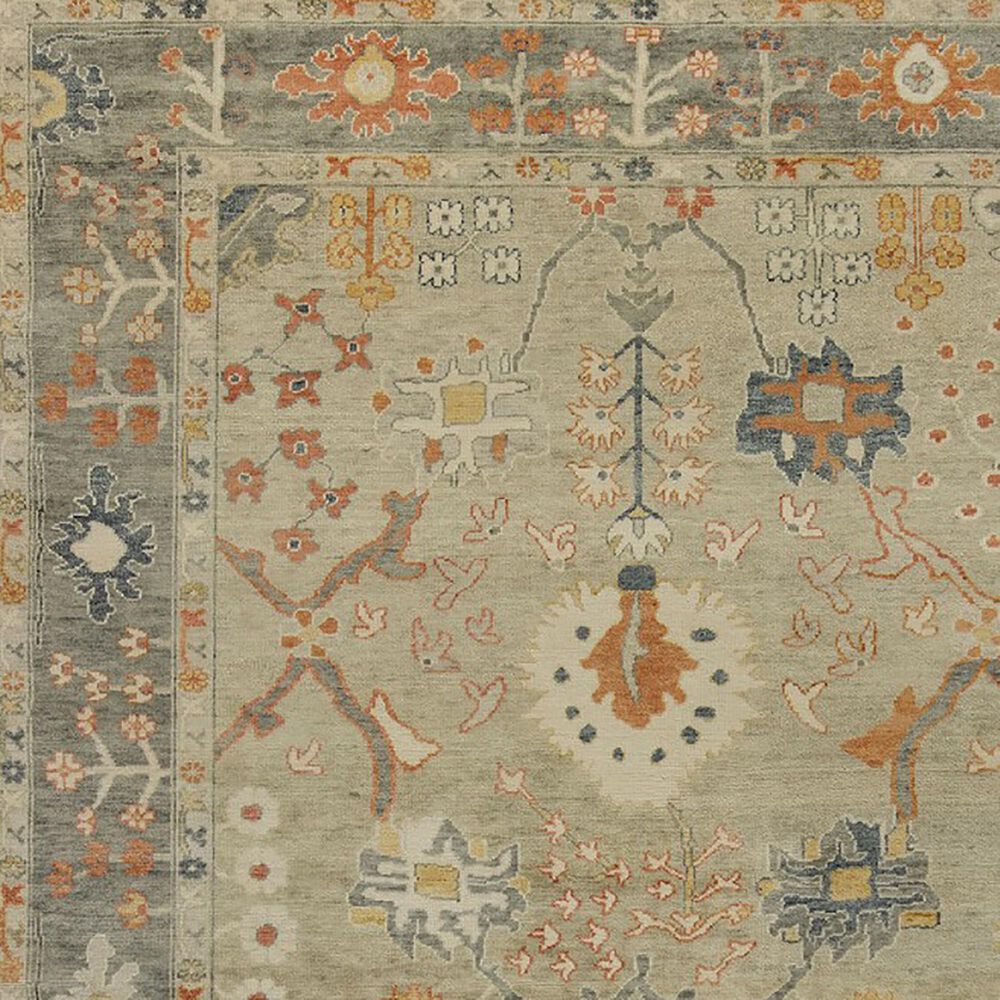 Harounian Rugs Madison 6&#39; x 9&#39; Moss and Grey Area Rug, , large