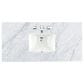 James Martin Malibu 48" Single Bathroom Vanity in Amber Birch with Carrara White Marble Top and Rectangular Sink, , large