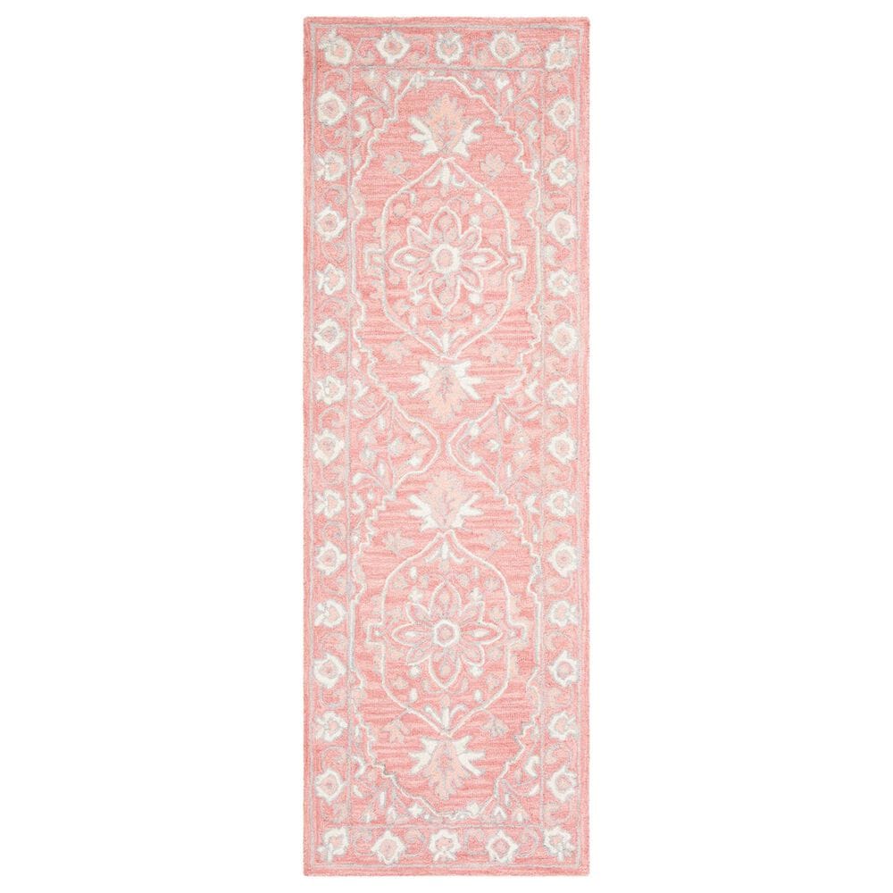 Safavieh Micro-Loop Oriental 2"3" x 11" Pink and Ivory Runner, , large