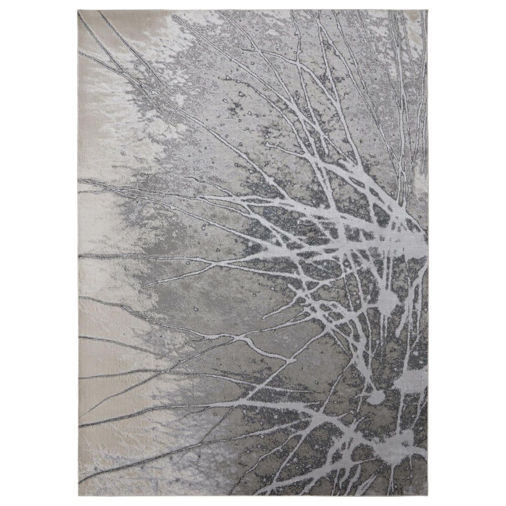 Feizy Astra 1"8" x 2"10" Gray and Silver Runner, , large