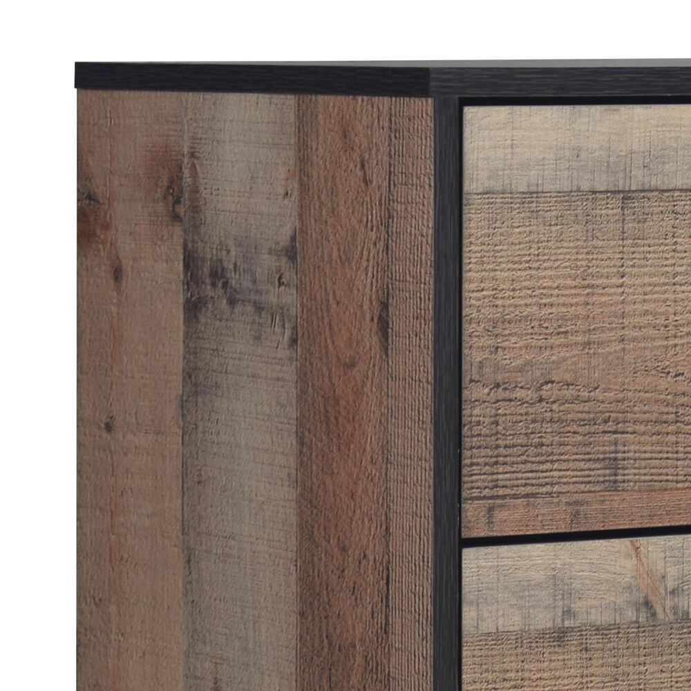 New Heritage Design Elk River 2-Drawer Nightstand in Rustic Brown, , large