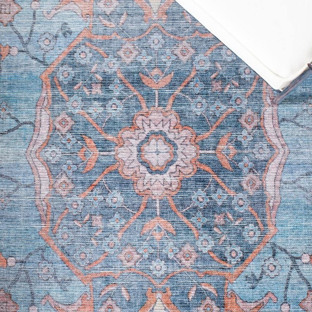 Safavieh Serapi 9&#39; x 12&#39; Blue and Orange Area Rug, , large