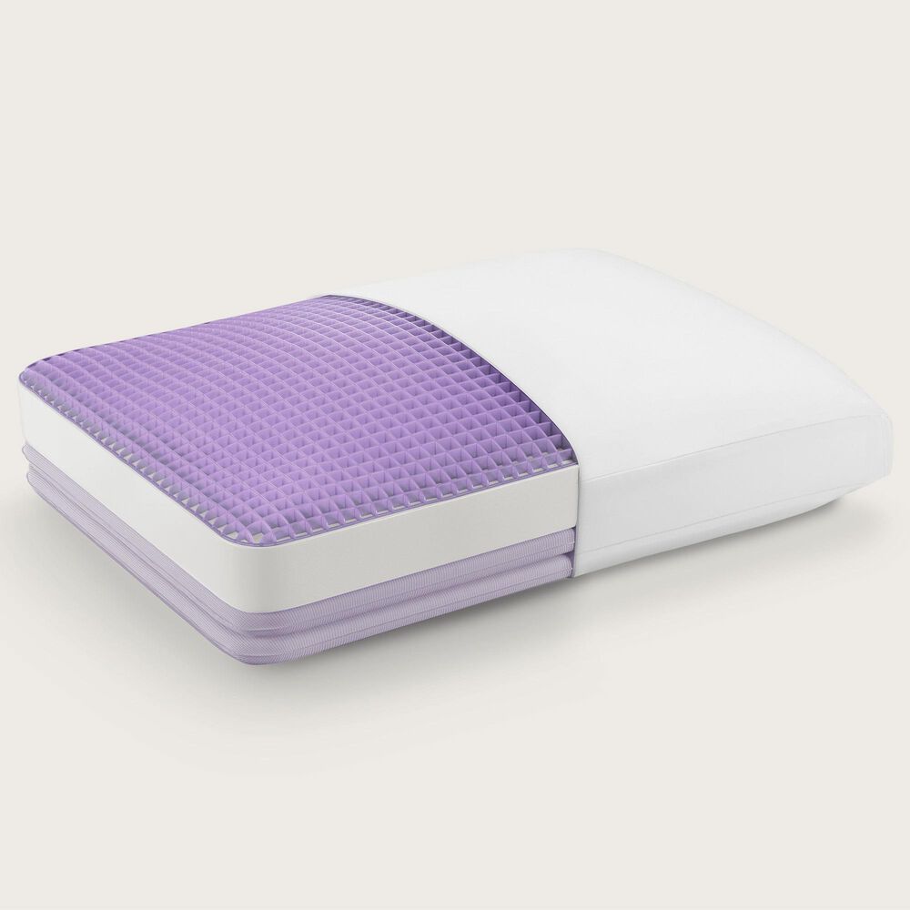Purple DreamLayer King Pillow in White, , large