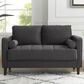 Lifestyle Solutions Langford Stationary Loveseat in Grey, , large