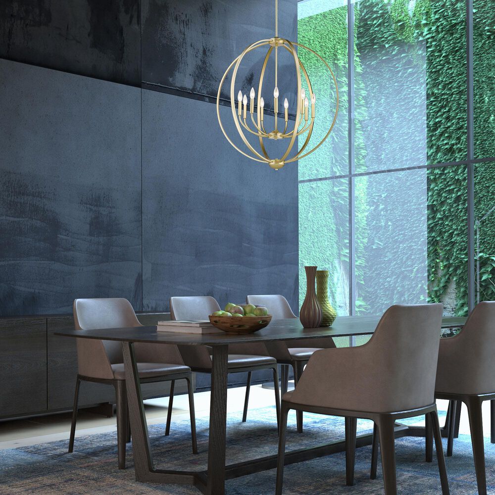 Golden Lighting Colson 9-Light Chandelier in Olympic Gold, , large