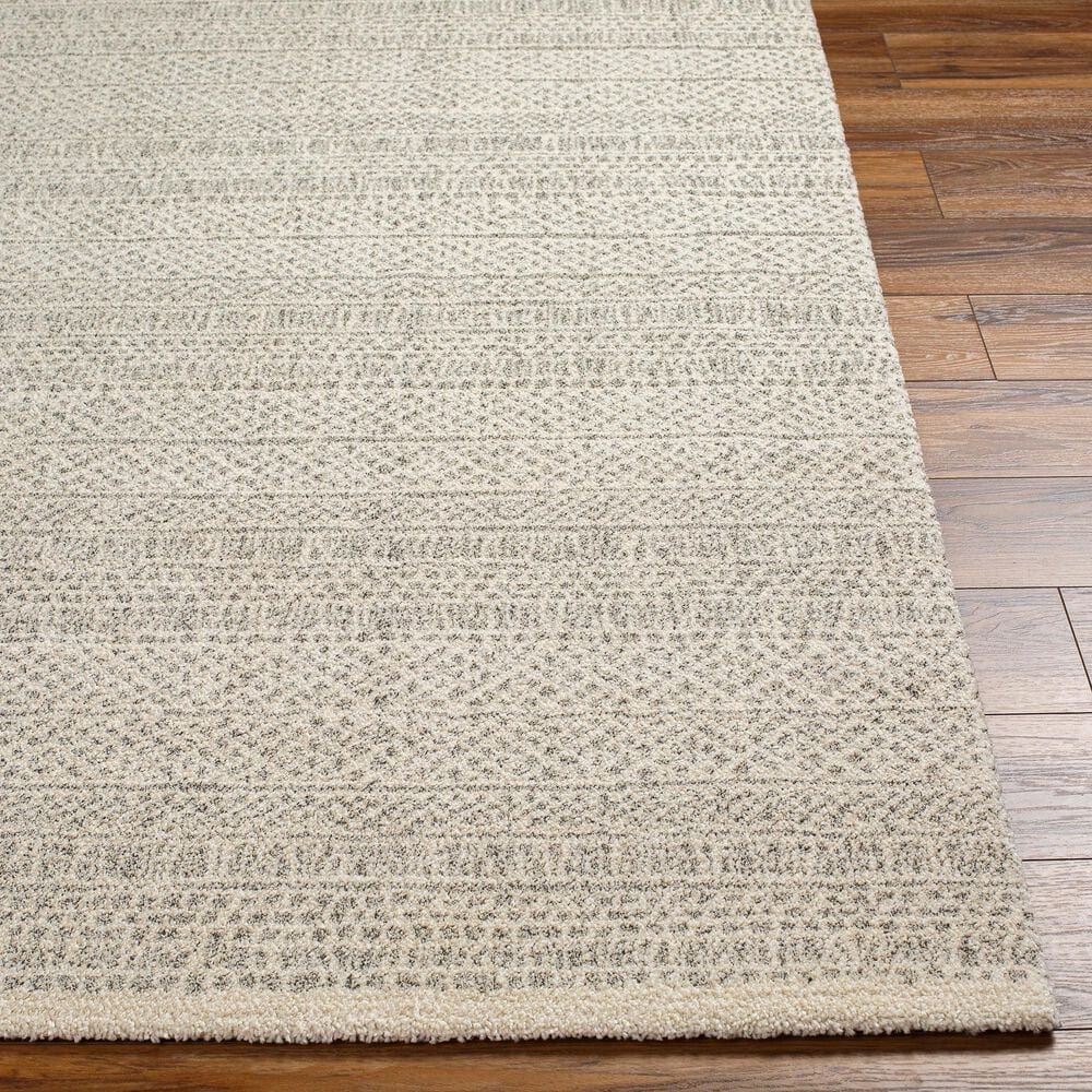 Surya Gavic 5&#39;3&quot; x 7&#39;3&quot; Medium Gray and Ivory Area Rug, , large