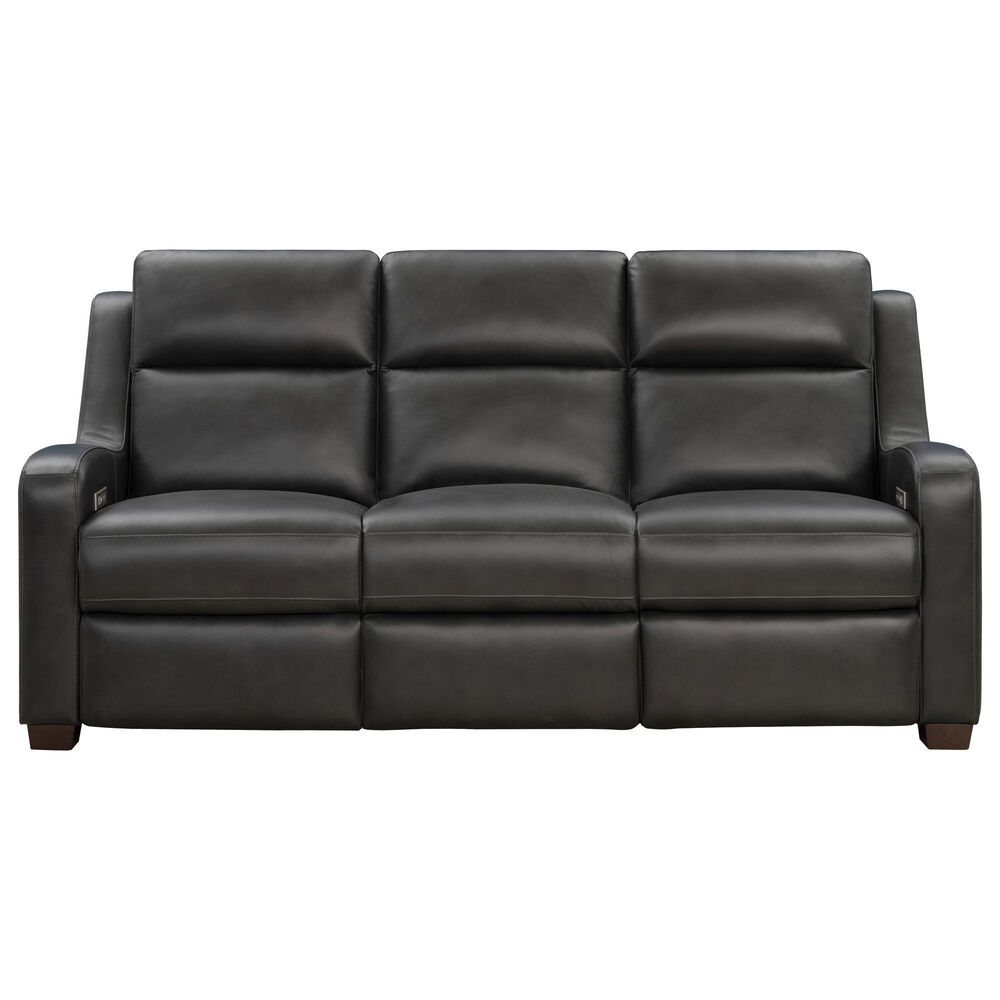 Barcalounger Ayden Power Sofa in Elway Dark Gray, , large