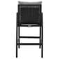 Armen Living Cayman Patio Counter Height Bar Stool in Dark Gray, , large