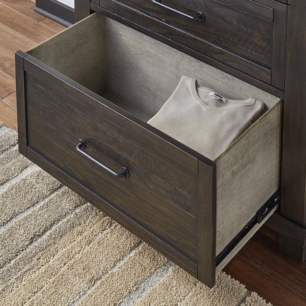 A-America Sun Valley 5 Drawer Chest in Charcoal, , large