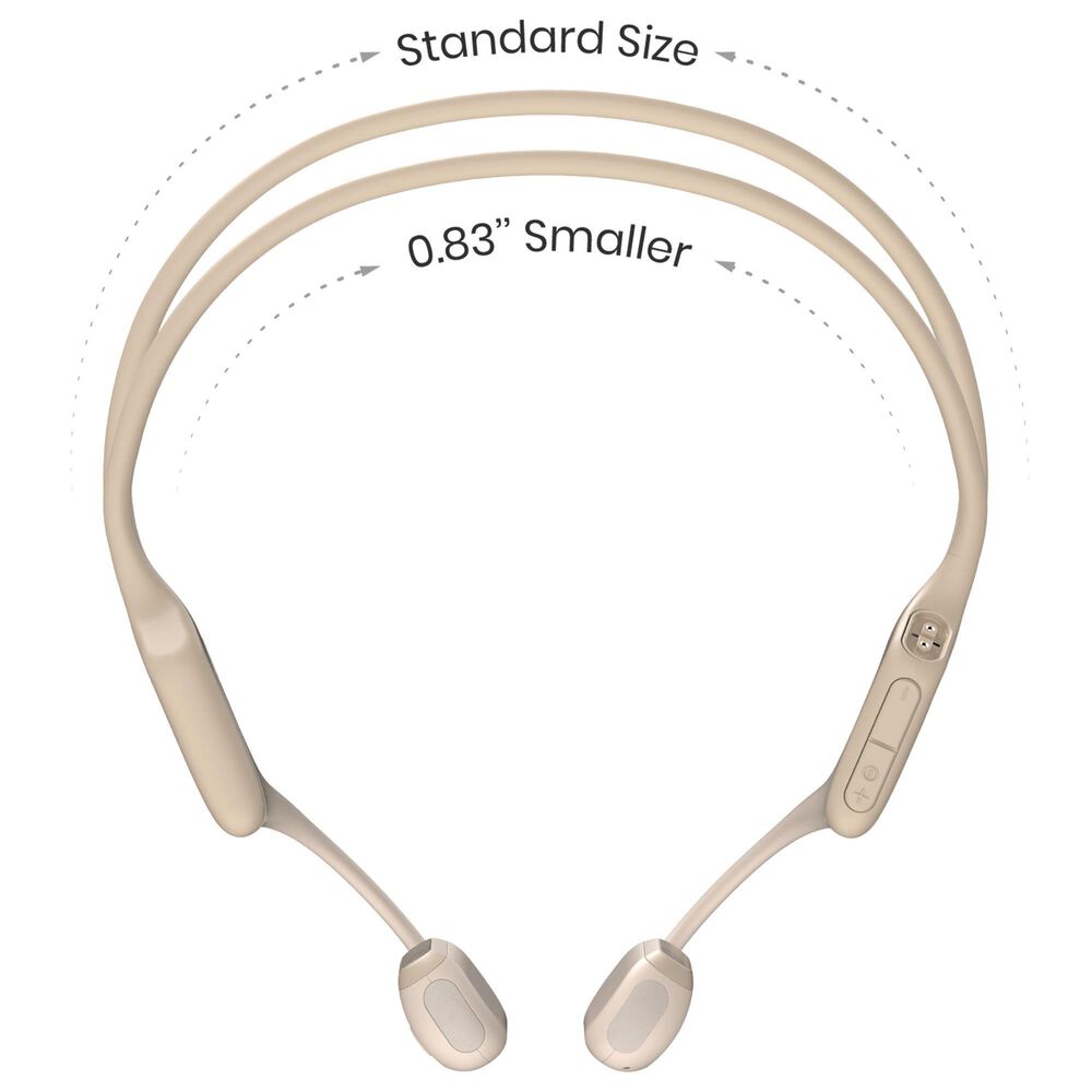 Shokz OpenRun Pro Mini Premium Bone Conduction Open-Ear Sport Headphones in Beige, , large