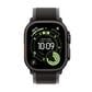 Apple Watch Ultra 3 (GPS+Cellular) 49mm Black Titanium Case with Black/Charcoal Trail Loop - M/L - Black - (2025)(Pre-Order), , large