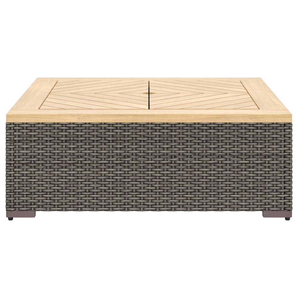 Homestyles Boca Raton 4-Piece Patio Loveseat Set in Brown and Gray, , large