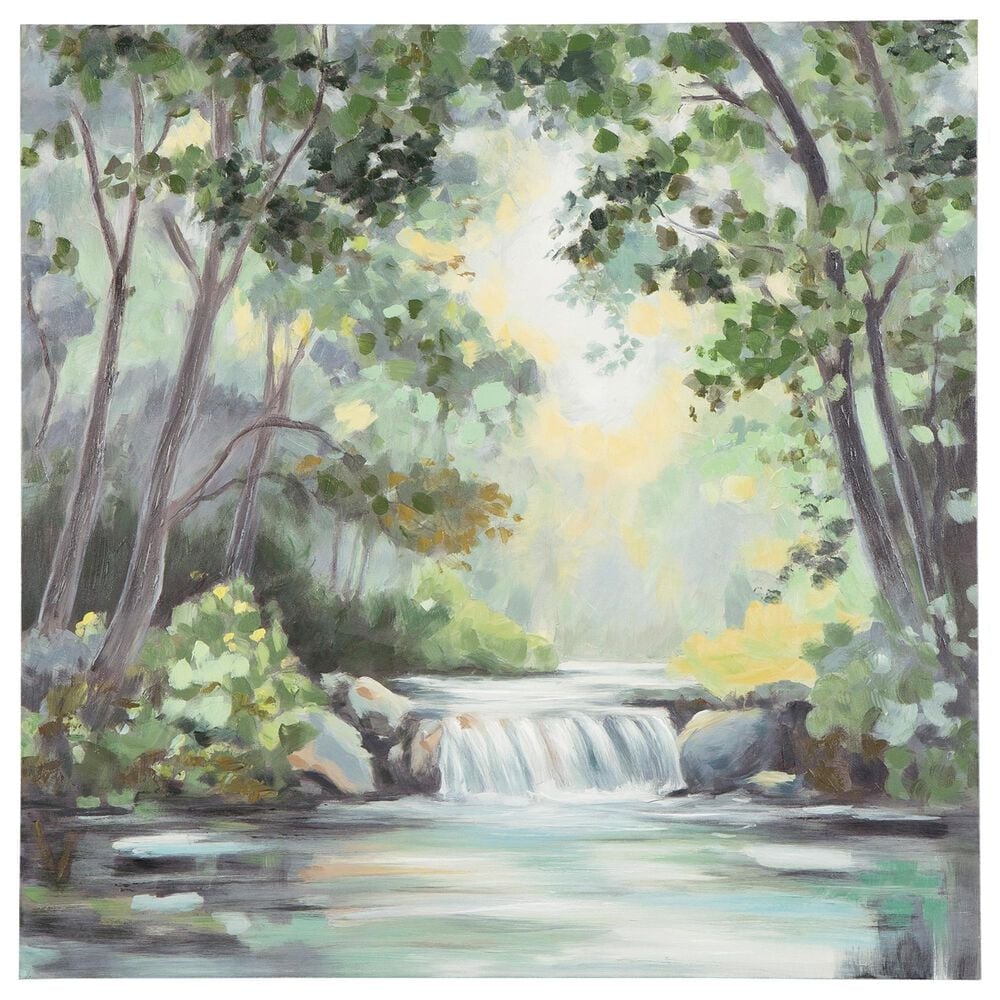 Ashley Evermaddick 36" x 36" Wall Art in Green, Gray and White, , large