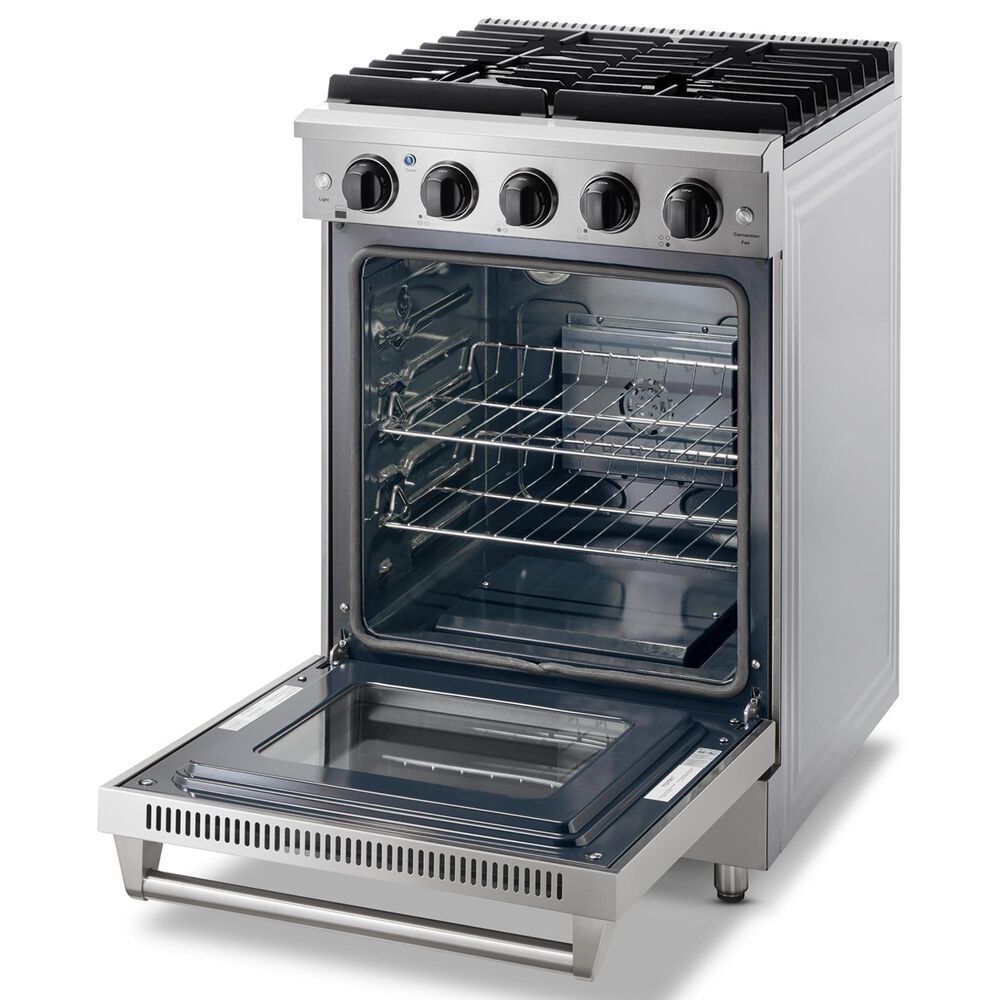 Thor Kitchen 24&quot; Freestanding Professional Gas Range with Storage Drawer in Stainless Steel, , large