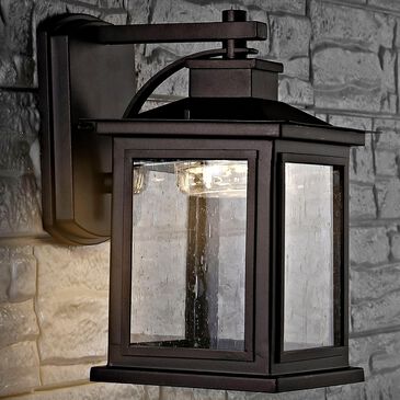 Safavieh Gorgen Outdoor Wall Lantern in Black, , large