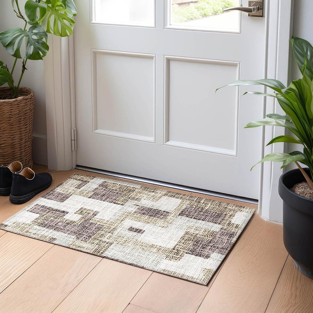 Dalyn Rug Company Portico PO3 Brown 2&#39;6&quot; x 3&#39;10&quot; Area Rug, , large