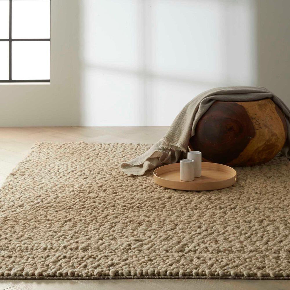 Nourison Riverstone Mocha 4&#39; x 6&#39; Area Rug, , large