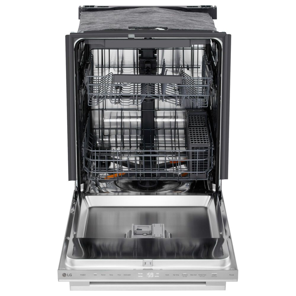 LG 24&quot; Built-In Bar Handle Dishwasher with SteamAssist in PrintProof Stainless Steel, , large