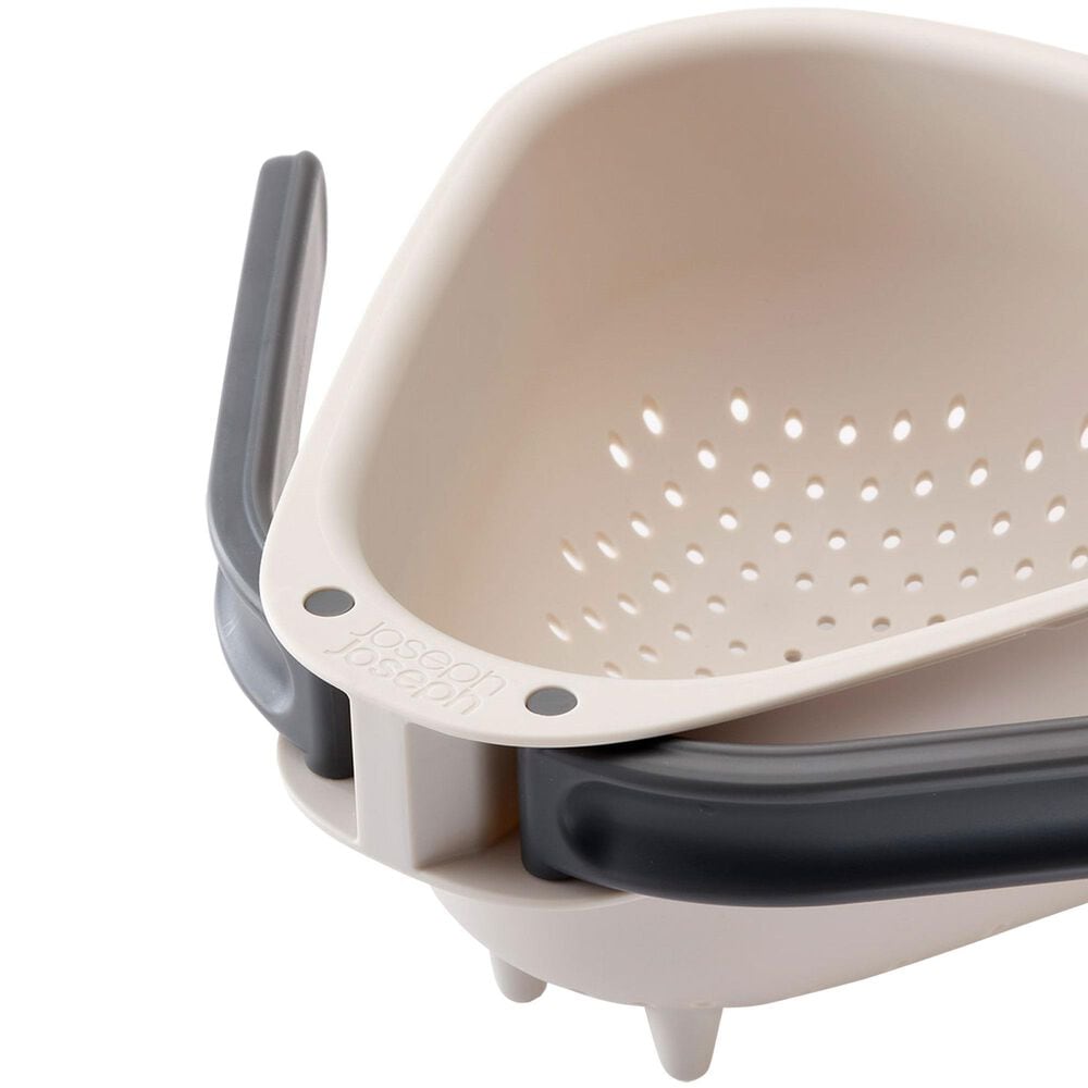 Joseph Joseph Droplet Mini White Colander with Folding Handle in White, , large