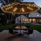 HOMLUX 10" Patio Umbrella with Lights in Dark Gray, , large