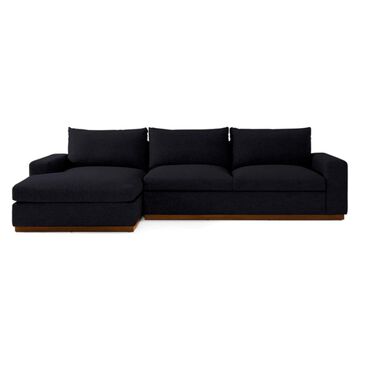 Joybird Holt 2-Piece Left Facing Sectional with Storage in Royale Gunmetal Velvet, , large