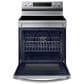 Samsung 4-Piece Kitchen Package with 30 Cu. Ft. French Door Refrigerator with Beverage Center and 6.3 Cu. Ft. Smart Freestanding Electric Range in Stainless Steel, , large