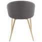 LumiSource Claire Accent Chair in Grey, , large