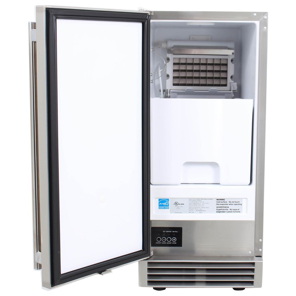 Blaze 15&quot; Outdoor Ice Maker with Gravity Drain in Stainless Steel, , large
