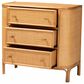 Baxton Studio Radenza 3-Drawer Storage Cabinet in Light Honey, , large