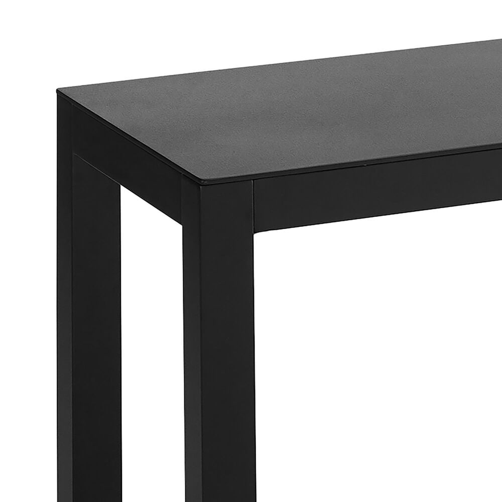 Linon Home Decor Holland Outdoor Bench in Black, , large