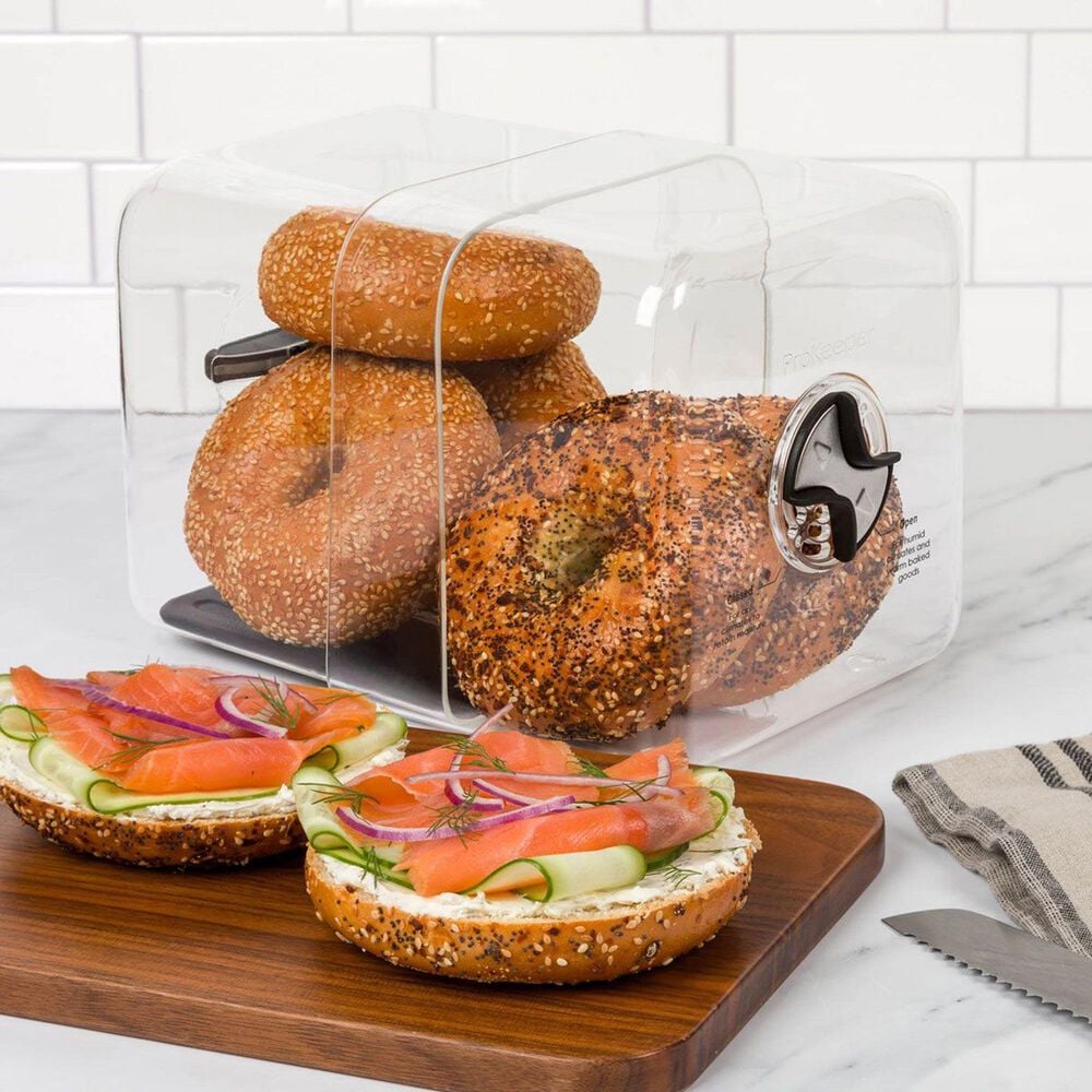 Progressive ProKeeper Plus 11" Adjustable Bread Bin in Clear, , large