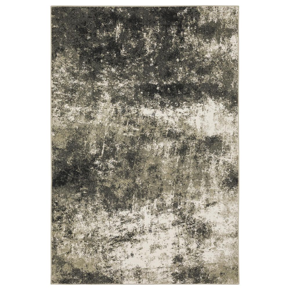 Oriental Weavers Venice Rimini 6"7" x 9"2" Charcoal and Beige Area Rug, , large