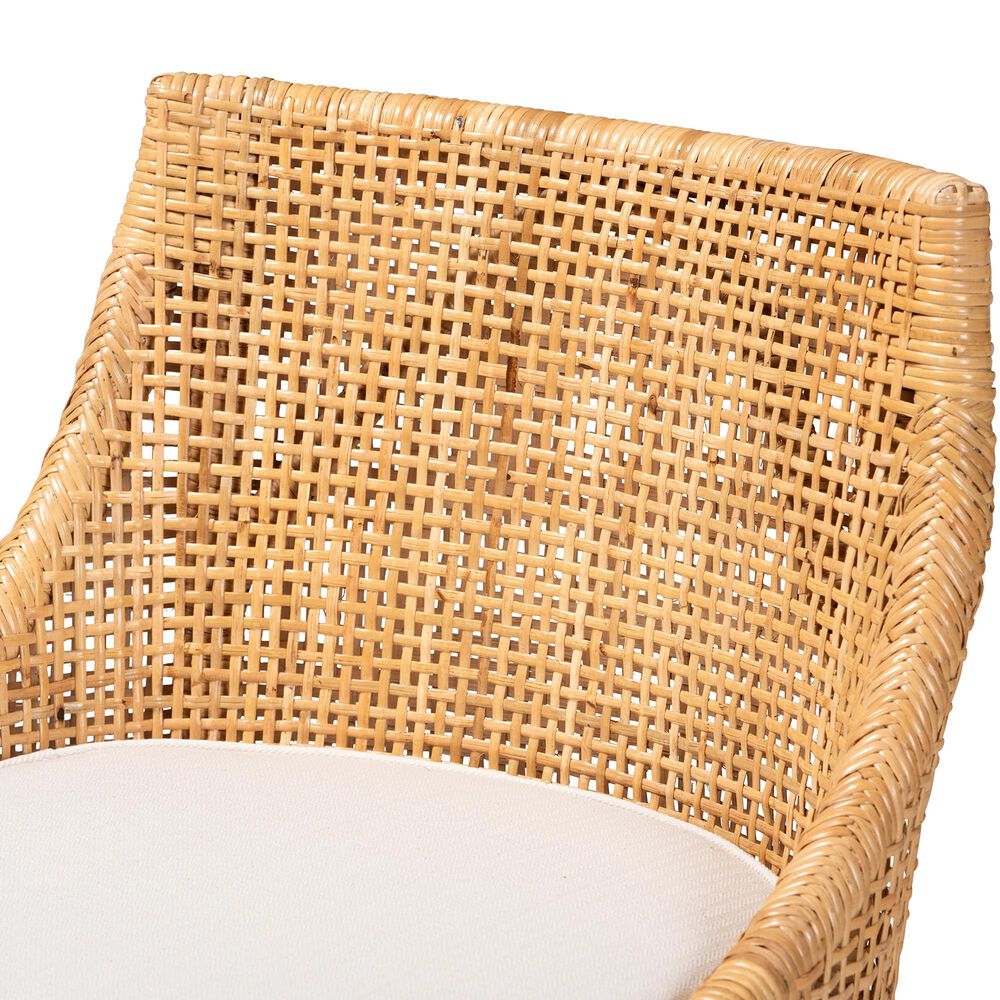 Baxton Studio Bella Swivel Counter Stool in Natural Brown, , large
