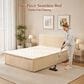 HOMLUX Plush Full Mattress with Beige Headboard, , large
