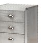 Baxton Studio Carel 5-Drawer Accent Storage Cabinet in Silver, , large