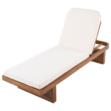 Hearth and Haven Outdoor Lounge Chair in White, , large