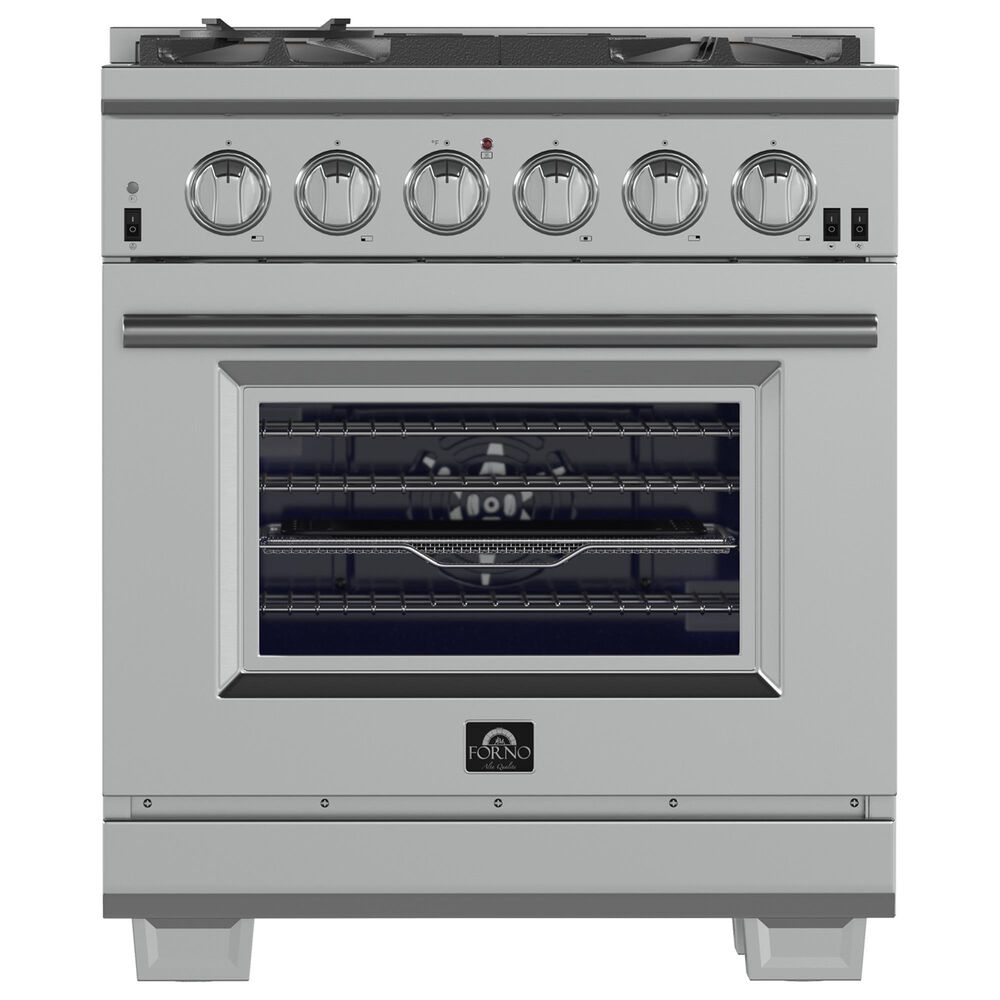 Forno Capriasca 30" Freestanding Gas Range in Stainless Steel, , large