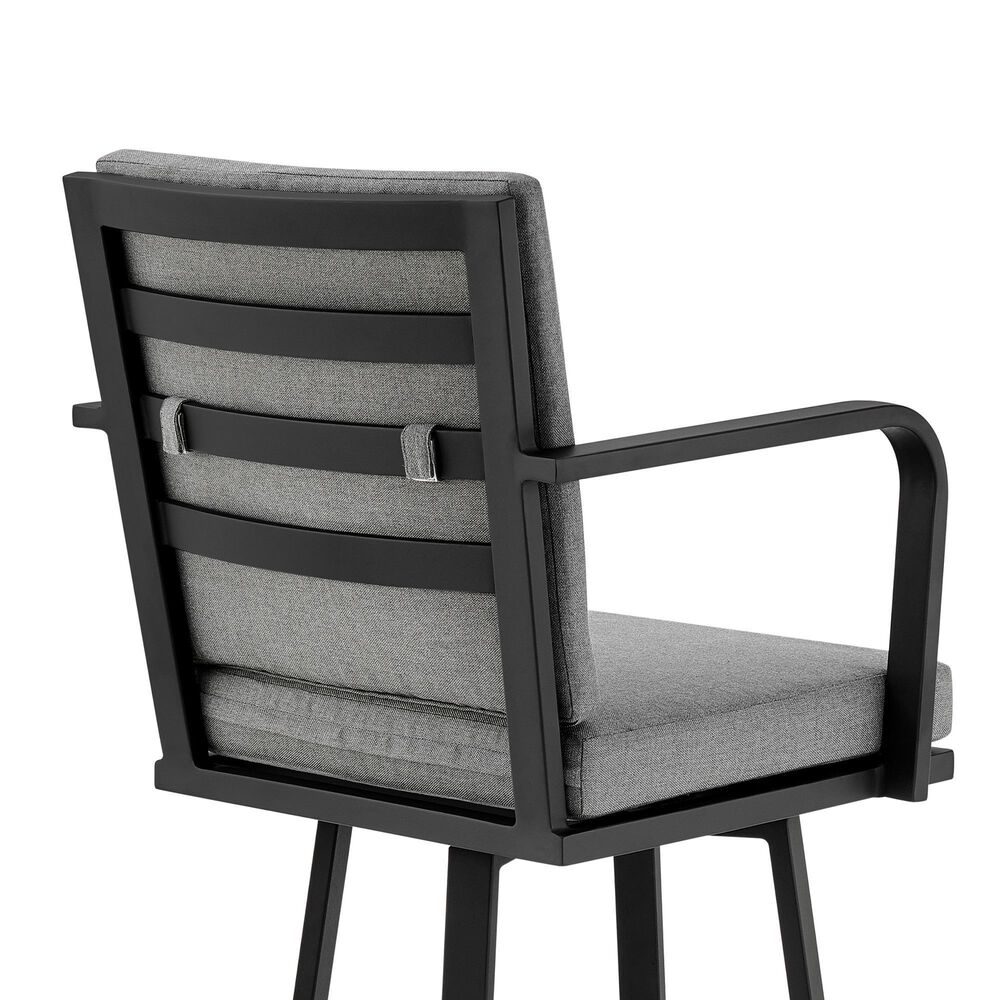 Blue River Don 30&quot; Patio Barstool in Dark Gray, , large